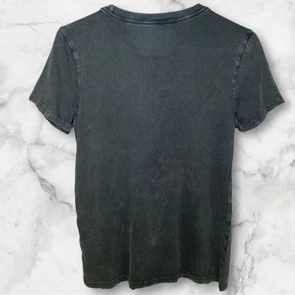 Lucky Brand Black Floral Graphic T-Shirt, XS - Picture 2 of 6